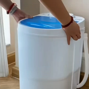 ตู้ซักผ้าขนาดเล็ก ซักผ้าแรง รวมในตัว สำหรับใช้ในบ้าน หอพัก เครื่องซักรองเท้ากึ่งอัตโนมัติ แบบถังเดียว เครื่องซักชุดชั้นในและถุงเท้า