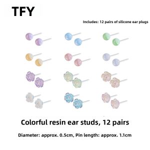 TFY | Summer Style Earrings Hypoallergenic Titanium Steel Resin