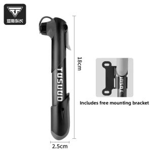 TOSUOD | Portable Mini Bicycle Pump with Pressure Gauge