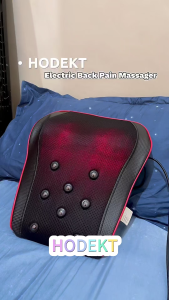 HODEKT Electric Back Massager PAIN Throw Relieve Muscle Tension Upgraded 20 Massage Heads 8 Magnets For Deep Care Smart Remote Control Multiple Uses Gifts For Parents