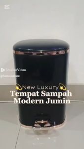 [15/20L] Alby Mart Tempat Sampah Injak Pedal Trash Rubbish Bin Aesthetic Luxury Double Tray Jumbo