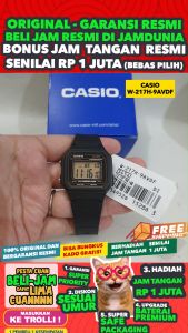 CASIO ORIGINAL - CASIO W-217H-9AVDF - MEN - Black Gold - Strap Resin - Jam dunia JD19ST Jam Tangan Pria Cowok Anti Air Digital Analog + CASIO W 217H 9A W-217H 217 H W217 W-217 W217H W-217H-9A $ WR5 STR SD7 HT7