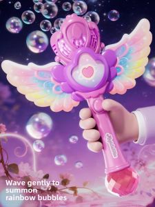 BABYSHOME | Bubble Producing Glowing Musical Toy for Girls 3-6 Years Old