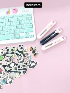 Stiker Kartun Panda Hitam Putih Lucu Isi 25 Pcs