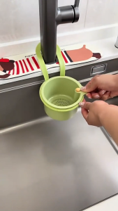 Round Sink Filter Hanging Basket | Basin Drain Food Waste Bowl Filtering Leftovers Bakul Gantung Penapis Sinki 水槽过滤篮