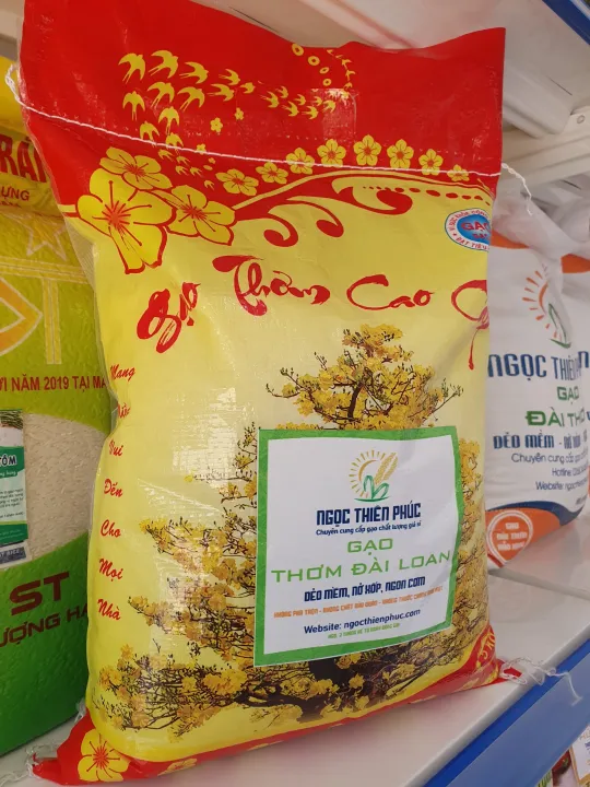 Gạo Thơm Đài Loan 5kg - Dẻo Vừa Mềm Cơm Không Khô Khi Nguội - Ngọc Thiên Phúc
