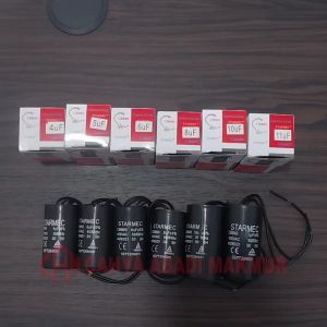 Kapasitor Mesin Cuci 2 Kabel 450 VAC 50/60 Hz 4uF 5uF 6uF 8uF 10uF 11uF 12uF