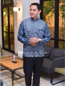 Gamis silk couple motif Bella gamis kemeja terlaris couple pesta couple terlaris kemeja bisa cod