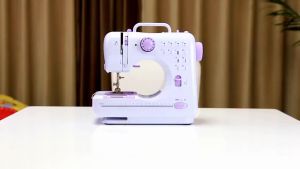 จักรเย็บผ้า จักรเย็บผ้าไฟฟ้าอเนกประสงค์ มีฐานรองเย็บ Sewing machine 12 ตะเข็บ ระบบด้ายคู่ จักรเย็บผ้าไฟฟ้า จักรเย็บผ้ามินิ จักรมินิ จักรเย็บผ้าแบบตั้งโต๊ะ ขนาดพกพา กระทัดรัด จักรเย็บไฟฟ้า 2024 จัดรเย็บกางเกงยีน