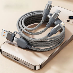 2IN3 Fast Charge USB PD cable Multiple ports Usb Charging Cord For iPhone 14 15 16 17 Pro Max Xiaomi and Micro USB Phone Adapter