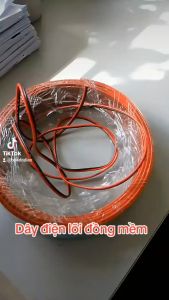 Dây điện đôi đỏ đen cuộn 100m 22awg