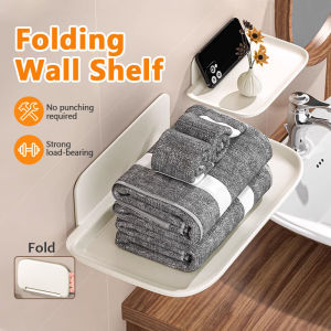 ชั้นวางของติดผนัง ชั้นวางของในห้องน้ำ ชั้นวางของอเนกประสงค์ติดผนังวางของในห้องน้ำ ชั้นอเนกประสงค์ไม่ต้องเจาะกำแพง ทนทานแข็งแรงไม่หลุดง่าย