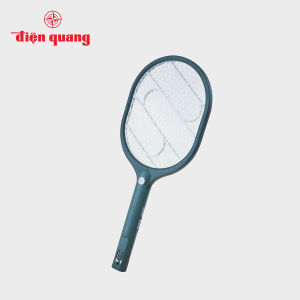 Vợt muỗi Điện Quang ĐQ EMR09 GW - mẫu mới 2022 - Pin sạc Lithium siêu bền - màu Xanh phối Trắng