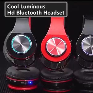 B39 Wireless Gaming Headset: Bluetooth 5.1 Hi-Fi Stereo & RGB LED Light