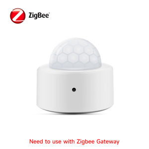 iHseno(IHSENO) | Tuya Zigbee PIR Motion Sensor Human Infrared Detector Smart Home Security Alarm Voice Control via Alexa Google Smart Life App