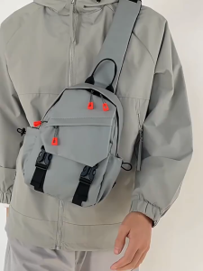 Chest bag mens sports leisure shoulder bag messenger bag trendy versatile fashion Korean version backpack multifunctional mens bag