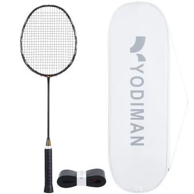 YODIMAN Vợt cầu lông chuyên nghiệp chính hãng – Full Carbon siêu nhẹ vợt đơn 8U tốc độ tấn công nhanh dùng cho thi đấu