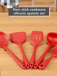 ซิลิโคนเกรดอาหาร 5 ชิ้นชุดเครื่องครัวทนความร้อน(HongKong60)