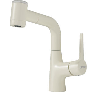 BESTH | White Adjustable Pull-Down Faucet