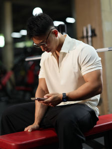 MuscleFaith | Trim-fitting Quick-dry Mens Polo Shirt