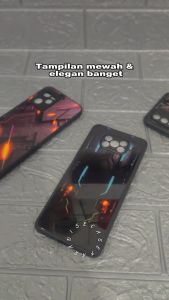#W36 Dynamic Abstract Desain Premium Hard Glass Case Poco X3 -X3 NFC - X3 Pro - ALL TYPE POCO OPPO SAMSUNG XIAOMI VIVO REALME - Soft Rubber Bumper - Custom Case