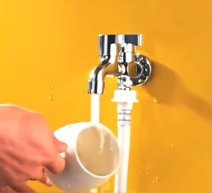 LayardINTERIORS Gripo Two Way Faucet Double Tap Faucet Chrome Gripo For Automatic Washing Gripo Sa Banyo Gripo Sa Washing Machine Faucet 2 Way Connector Grepo Sa Tubig Fauset Gripo