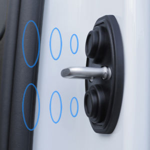 Seametal 4 chiếc vỏ bảo vệ chống va chạm khoá cửa ô tô silicon đệm sốc im lặng cửa xe đệm sốc