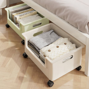 MENGBINFEN | Large Underbed Storage Box on Wheels