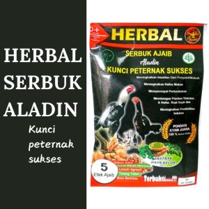 ALADIN HERBAL SERBUK ( 1 RENTENG ) - meningkatkan nafsu makan pertumbuhan ayam