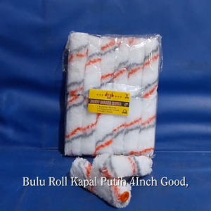 bulu roll kapal putih 4" GOOD refill kuas rol cat tembok 4" putih GOOD 1LUSIN Bulu Rol Kapal Putih 4 Good/Alpha