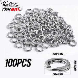 100 Chiếc Vòng Nối Thép Không Gỉ Dùng Câu Cá Vòng Nối Siêu Nhỏ Dẹt Dùng Cho Mồi Câu Dụng Cụ Câu Cá Nước Mặn Chắc Chắn