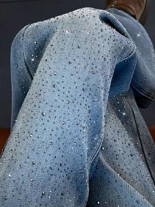 LIANPAI | Sparkling Rhinestone Loose Fit Flare Jeans