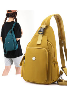 กระเป๋าเป้สะพายหลังผ้าอ็อกซ์ฟอร์ดขนาดเล็กสำหรับผู้หญิง กระเป๋าเป้สะพายหลังแบบสามทาง น้ำหนักเบา กระเป๋าคาดหน้าอกสำหรับเดินทางแบบอเนกประสงค์