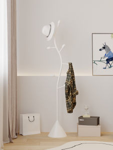 Modern Minimalist Home Bedroom Clothes Hanger Rack Simple Metal Clothes Drying Rack Coat Hat Rack Easy to Assemble Universal