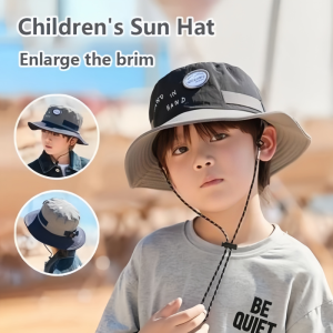 Children Sun Hat Summer Outdoor UV Protection Bucket Hat Sunshade Mountaineering Caps for Kids