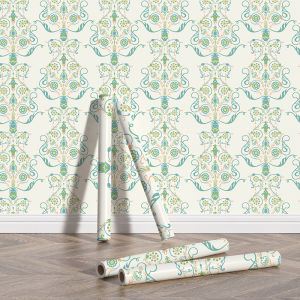 【Ready Stock】Green Vines Floral Wall Paper Self-adhesive Waterproof Wallpaper Sticker for Wall/Table/Door Decoration