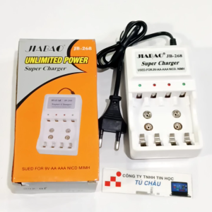 Bộ sạc Pin AA AAA 9V Super Charger cho các loại Pin chất liệu: NiCD MiMH