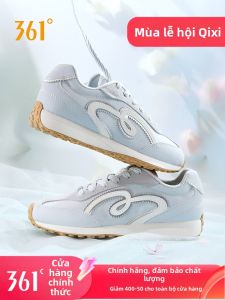 361° | Giày Thể Thao Đế Mỏng Màu Bạc Đa Năng