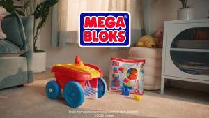 MEGA BLOKS First Builders Block Scooping Wagon With Storage (20 Pieces) For Toddlers