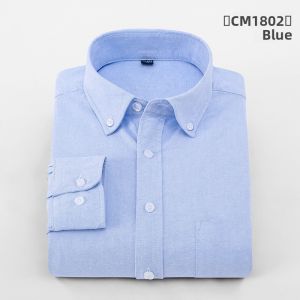 Boman | Spring Mens Long Sleeve Cotton Oxford Shirt Business Formal Korean Style Casual
