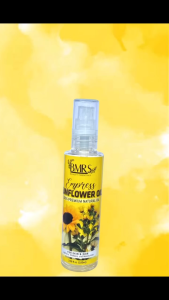 Empress Sunflower Oil 100ml Natural Skin & Hair Care Oil Fights Acne Breakouts & Wrinkles Controls Hair Loss & Promotes Healthy Hair Growth Deeply Moisturizes Skin & Hydrates for a Smooth Radiant Complexion Nourishing & Multi-Purpose Oil