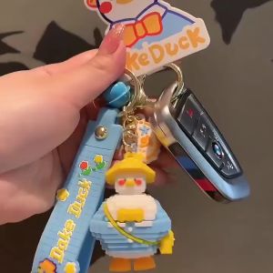 Móc khóa vịt hình khối lego Dake Duck hoạt hình siêu cute dễ thương móc khóa đeo túi balo