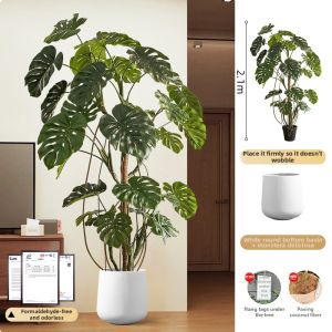 High-end Imitation Monstera Deliciosa Potted Plant