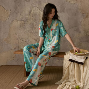 MiiOW | Summer Ice-Silk Sleepwear Set