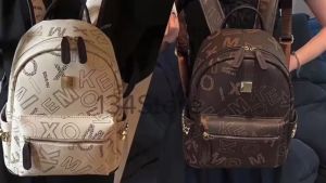 Balo nữ - Balo da chống thấm phối chữ thời trang đi làm đi chơi đựng vừa A4 ipad laptop nhỏ