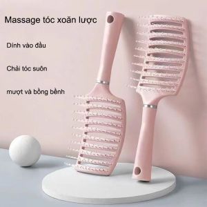 Lược Chải Tóc Tạo Kiểu Phồng Mới Mát Xa Tạo Kiểu Xoăn - Phồng Bồng Bềnh Xinh Xắn Cho Nữ - Lược Chải Tóc Xoăn Gỡ Rối
