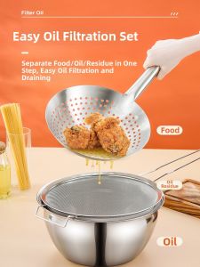 Stainless Steel Thick Oil Pot Home Commercial Use