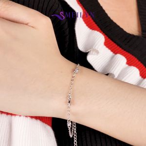 MEILYN Gelang Rantai Tangan Motif Wajik Bulat Jurai Cantik Aksesoris Perak 0232230245
