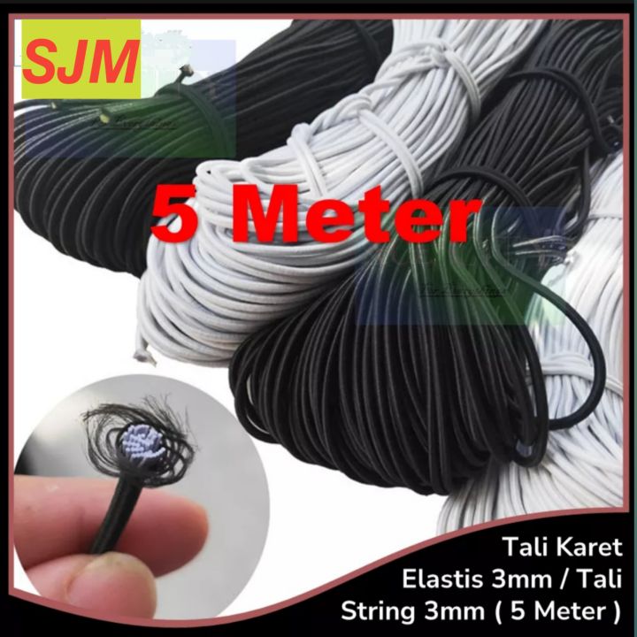 Elastic String 3mm 5 meter/Karet Elastic 3mm/ 5 meter