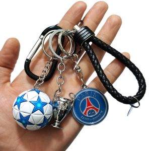 Football Keychain Pendant Liverpool AC Milan Chelsea Paris Juventus Inter Milan Sports Bag Decorations